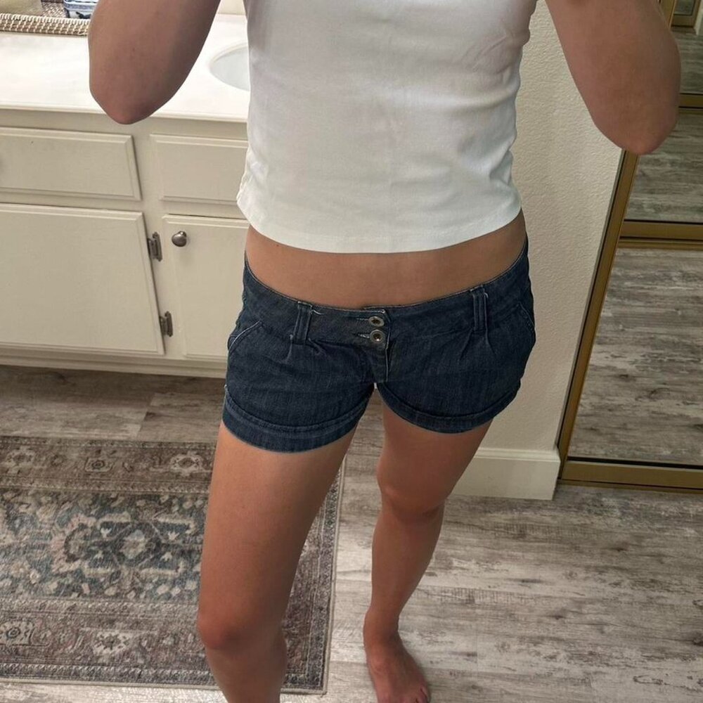 Women's Blue and Navy Shorts
